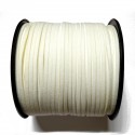 Cordón Antelina plano Blanco 3mm