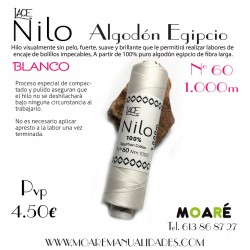 ALGODON EGIPCIO LACE NILO BLANCO N60