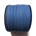 Cordón Antelina plano Azul 3mm