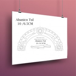 Diseño Abanico Tul 6.5cm 010