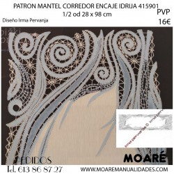 PATRON MANTEL CORREDOR ENCAJE IDRIJA 415901 