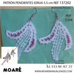 Patrón IDRIJA 137202 Pendientes - 5,5 cm