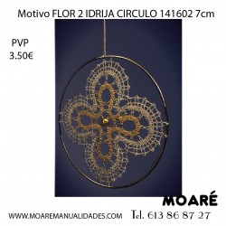 Motivo FLOR 2 IDRIJA CIRCULO 141602 7cm