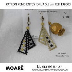 Patrón PENDIENTES IDRIJA 139503 Pendientes - 5,5 cm 