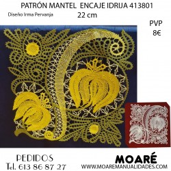 PATRÓN MANTEL ENCAJE IDRIJA 413801