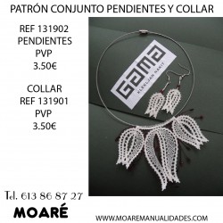 Patrón IDRIJA 131902 - PENDIENTES - 3,5 CM