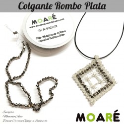 Kit Colgante Rombo Plata 