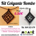 Kit Colgante Rombo Negro