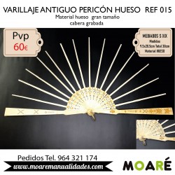 VARILLAJE ANTIGUO HUESO PERICÓN REF015