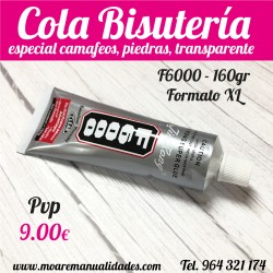 Cola Adhesiva Pegamento Camafeos F-6000 160g